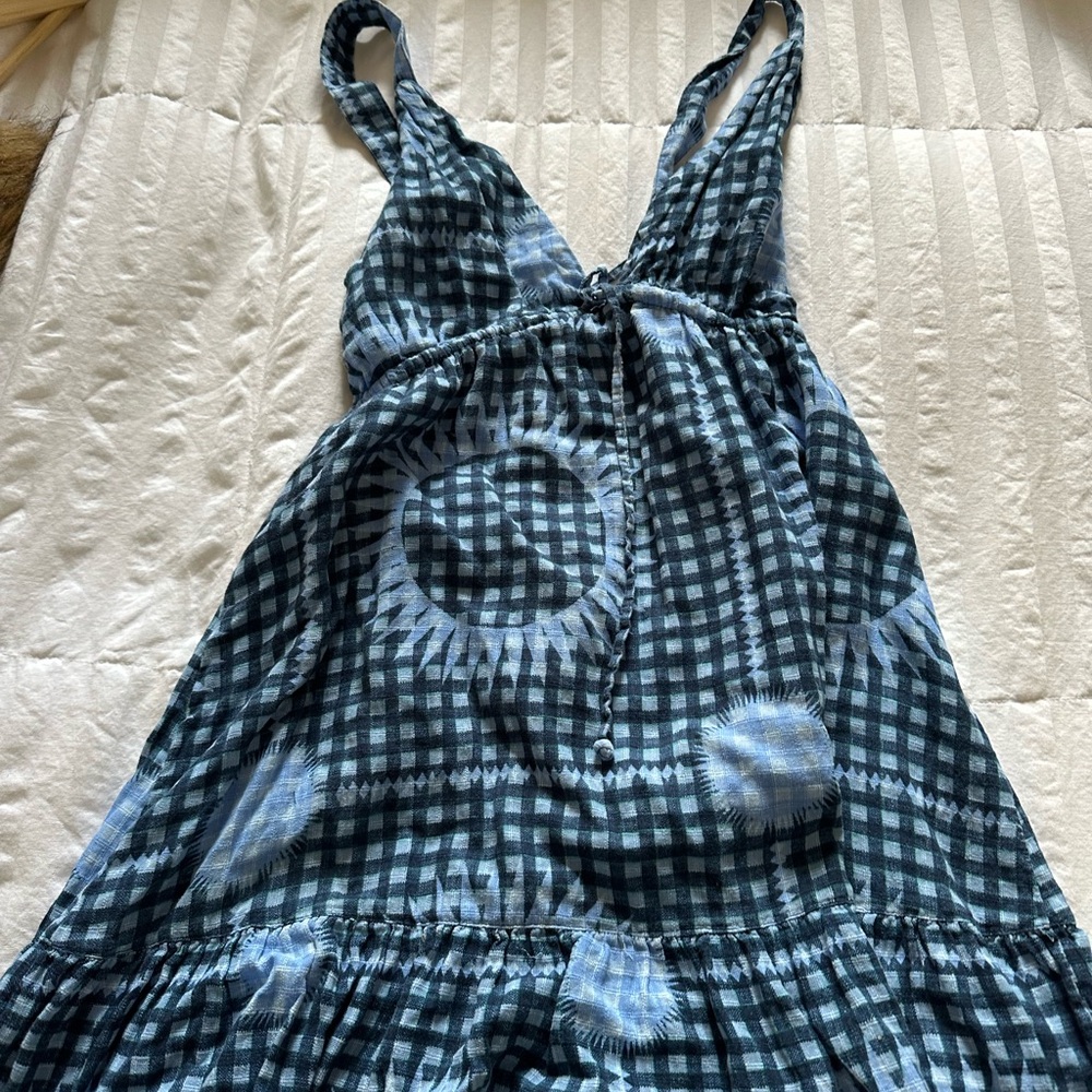 Urban Outfitters Blue Plaid Dress